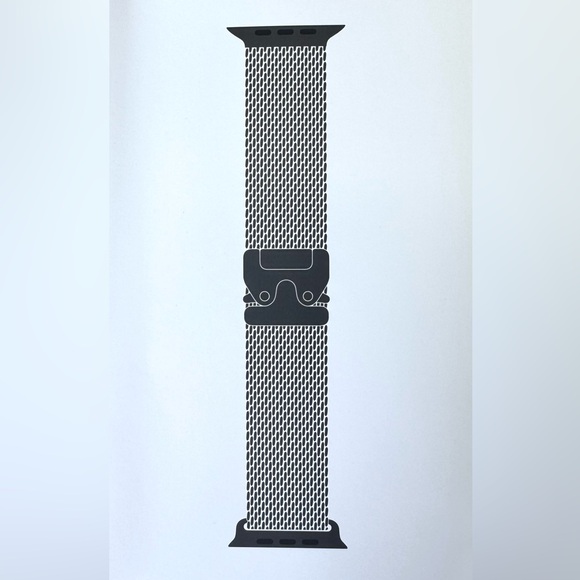 Apple iWatch 49mm BLACK Titanium Milanese Loop size "M",for Ultra 2, Sealed, New - Picture 9 of 9